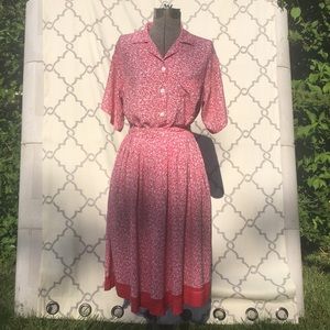 Vintage Marc Anthony red floral skirt set M Medium